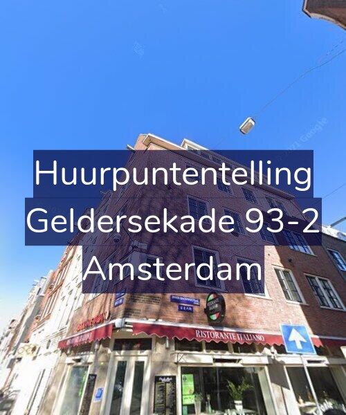 Foto gevel Huurpuntentelling voor Geldersekade 93-2, Amsterdam