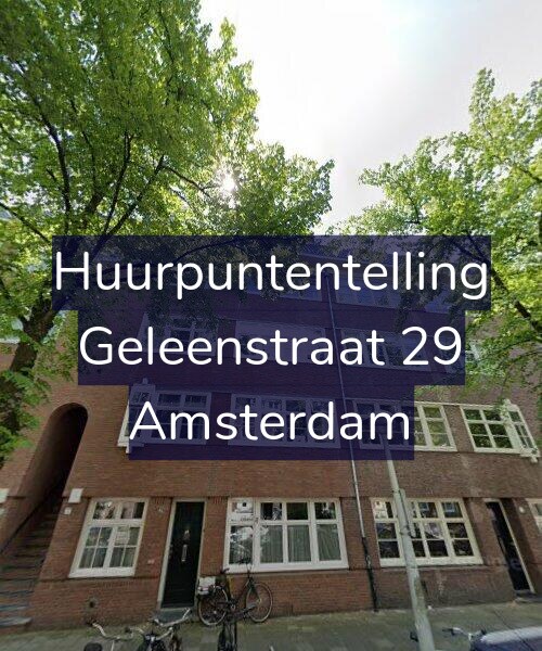 Foto gevel Huurpuntentelling voor Geleenstraat 29, Amsterdam