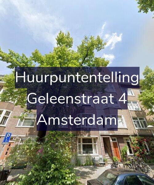 Foto gevel Huurpuntentelling voor Geleenstraat 4, Amsterdam
