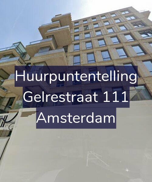 Foto gevel Huurpuntentelling voor Gelrestraat 111, Amsterdam