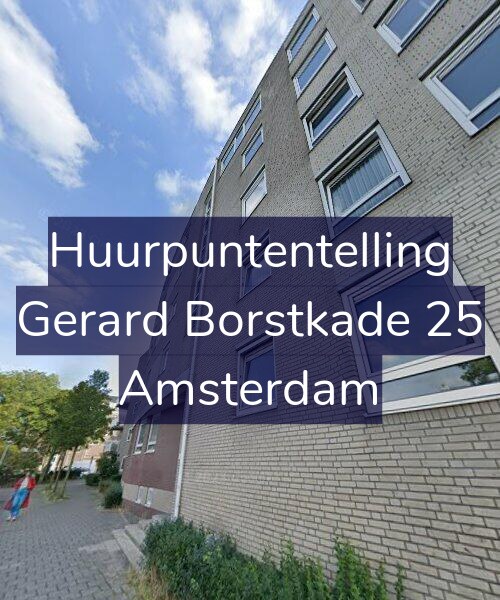 Foto gevel Huurpuntentelling voor Gerard Borstkade 25, Amsterdam