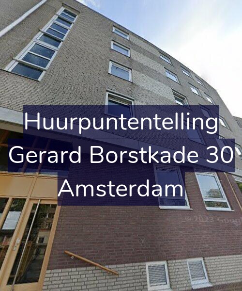 Foto gevel Huurpuntentelling voor Gerard Borstkade 30, Amsterdam