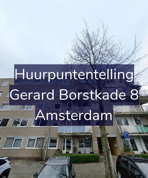 Foto gevel Huurpuntentelling voor Gerard Borstkade 8, Amsterdam