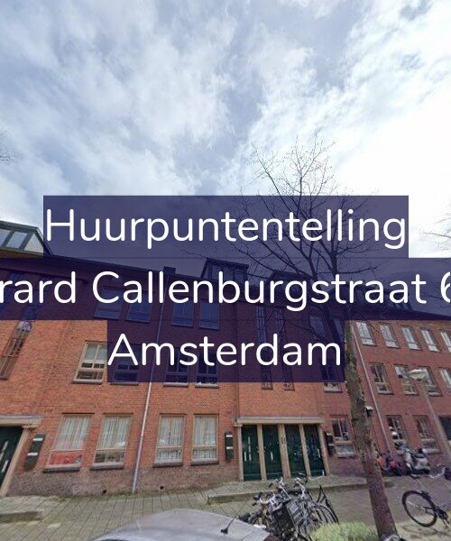Foto gevel Huurpuntentelling voor Gerard Callenburgstraat 6-1, Amsterdam