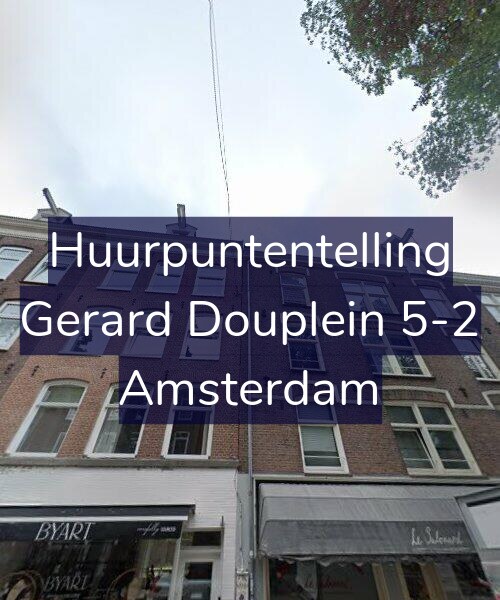 Foto gevel Huurpuntentelling voor Gerard Douplein 5-2, Amsterdam