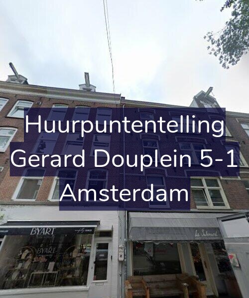 Foto gevel Huurpuntentelling voor Gerard Douplein 5-1, Amsterdam