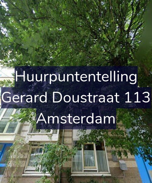 Foto gevel Huurpuntentelling voor Gerard Doustraat 113, Amsterdam