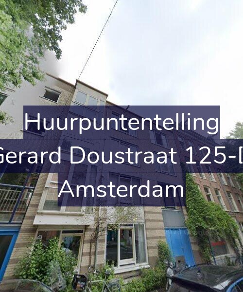 Foto gevel Huurpuntentelling voor Gerard Doustraat 125-D, Amsterdam