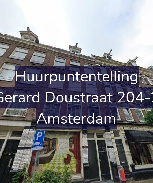 Foto gevel Huurpuntentelling voor Gerard Doustraat 204-2, Amsterdam