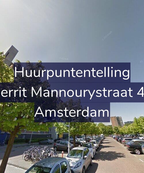 Foto gevel Huurpuntentelling voor Gerrit Mannourystraat 43, Amsterdam