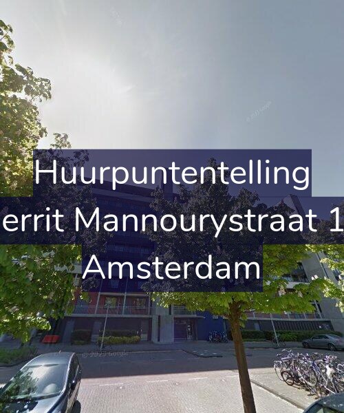 Foto gevel Huurpuntentelling voor Gerrit Mannourystraat 10, Amsterdam