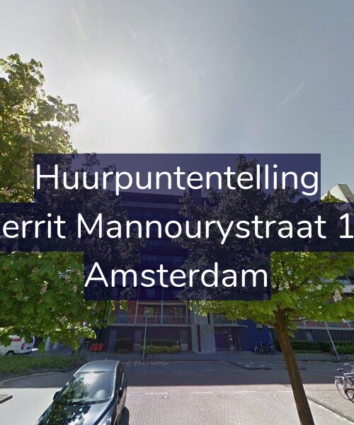 Foto gevel Huurpuntentelling voor Gerrit Mannourystraat 19, Amsterdam