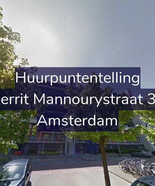 Foto gevel Huurpuntentelling voor Gerrit Mannourystraat 37, Amsterdam