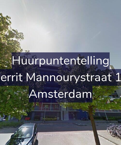 Foto gevel Huurpuntentelling voor Gerrit Mannourystraat 11, Amsterdam