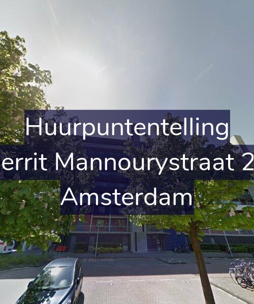 Foto gevel Huurpuntentelling voor Gerrit Mannourystraat 20, Amsterdam