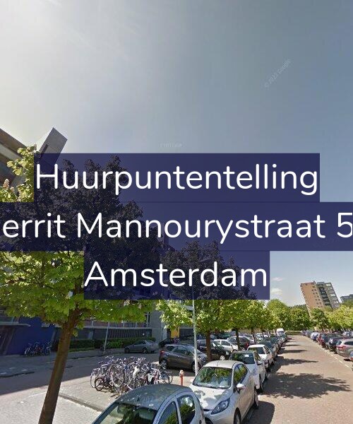 Foto gevel Huurpuntentelling voor Gerrit Mannourystraat 57, Amsterdam
