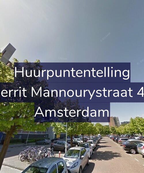 Foto gevel Huurpuntentelling voor Gerrit Mannourystraat 45, Amsterdam