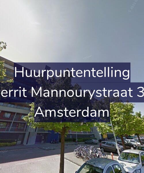 Foto gevel Huurpuntentelling voor Gerrit Mannourystraat 31, Amsterdam