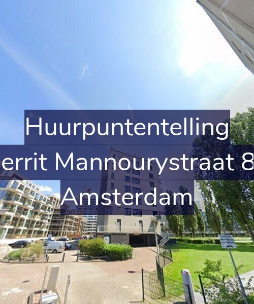 Foto gevel Huurpuntentelling voor Gerrit Mannourystraat 87, Amsterdam