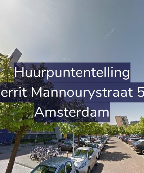 Foto gevel Huurpuntentelling voor Gerrit Mannourystraat 52, Amsterdam