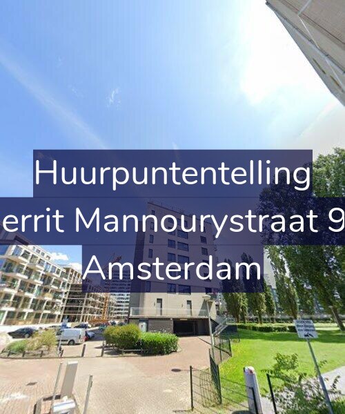 Foto gevel Huurpuntentelling voor Gerrit Mannourystraat 99, Amsterdam