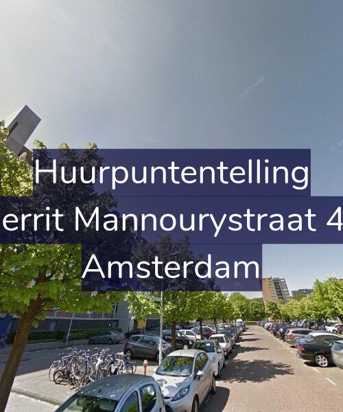 Foto gevel Huurpuntentelling voor Gerrit Mannourystraat 44, Amsterdam