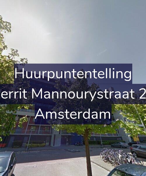 Foto gevel Huurpuntentelling voor Gerrit Mannourystraat 24, Amsterdam
