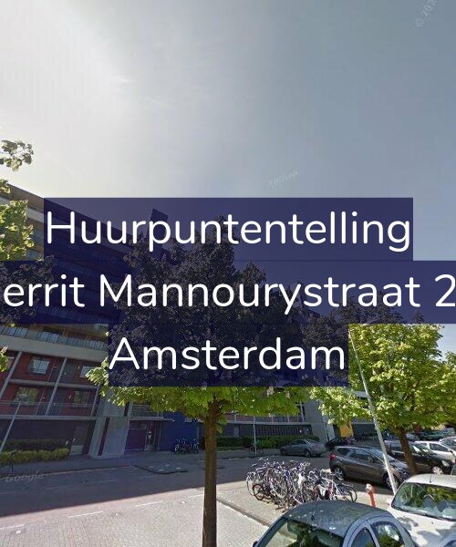 Foto gevel Huurpuntentelling voor Gerrit Mannourystraat 27, Amsterdam