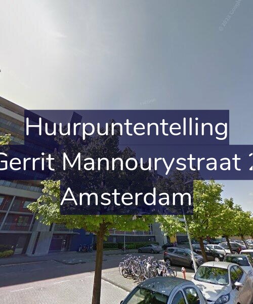 Foto gevel Huurpuntentelling voor Gerrit Mannourystraat 2, Amsterdam