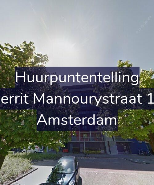 Foto gevel Huurpuntentelling voor Gerrit Mannourystraat 17, Amsterdam