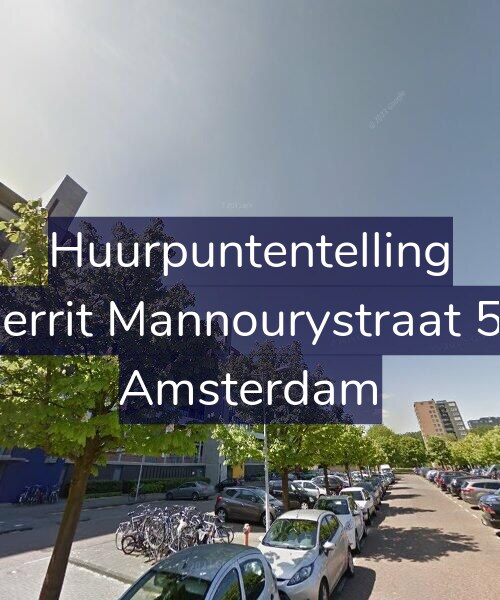 Foto gevel Huurpuntentelling voor Gerrit Mannourystraat 56, Amsterdam