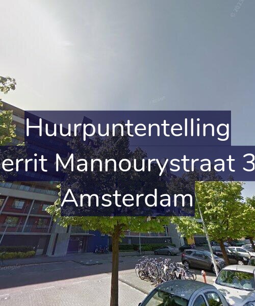 Foto gevel Huurpuntentelling voor Gerrit Mannourystraat 32, Amsterdam