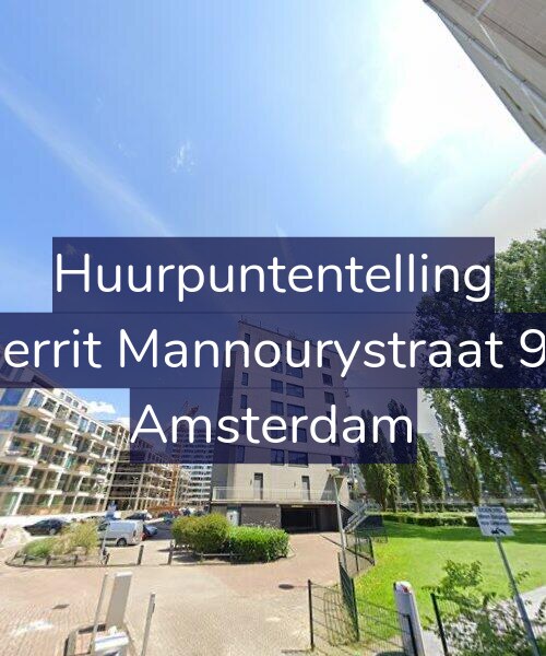 Foto gevel Huurpuntentelling voor Gerrit Mannourystraat 91, Amsterdam
