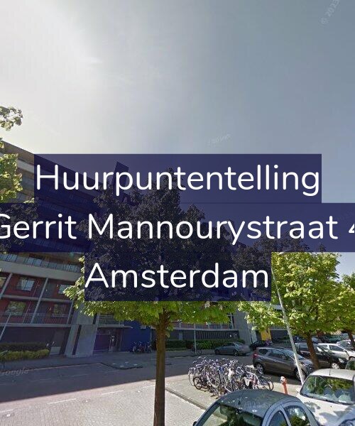 Foto gevel Huurpuntentelling voor Gerrit Mannourystraat 4, Amsterdam