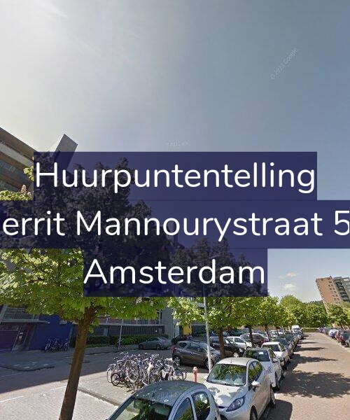 Foto gevel Huurpuntentelling voor Gerrit Mannourystraat 59, Amsterdam