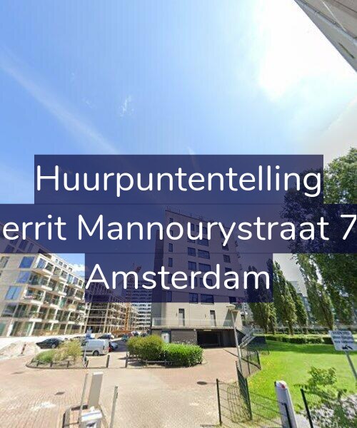 Foto gevel Huurpuntentelling voor Gerrit Mannourystraat 75, Amsterdam