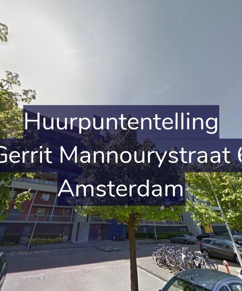 Foto gevel Huurpuntentelling voor Gerrit Mannourystraat 6, Amsterdam