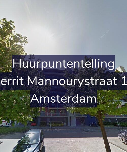 Foto gevel Huurpuntentelling voor Gerrit Mannourystraat 12, Amsterdam
