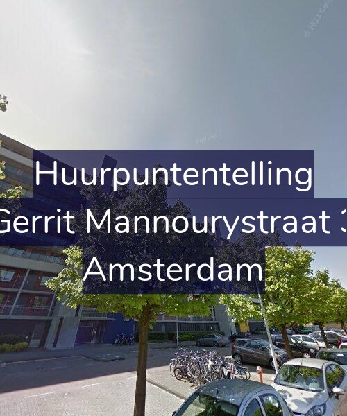 Foto gevel Huurpuntentelling voor Gerrit Mannourystraat 3, Amsterdam