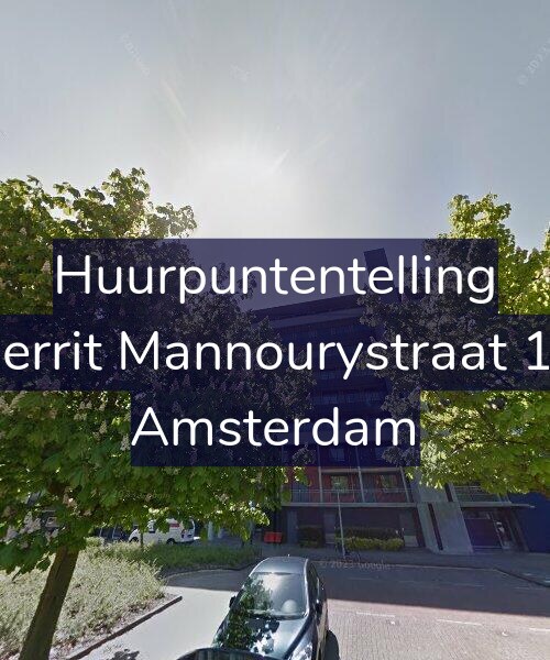 Foto gevel Huurpuntentelling voor Gerrit Mannourystraat 15, Amsterdam