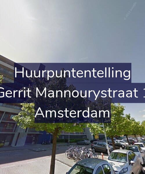 Foto gevel Huurpuntentelling voor Gerrit Mannourystraat 1, Amsterdam