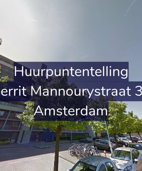 Foto gevel Huurpuntentelling voor Gerrit Mannourystraat 30, Amsterdam