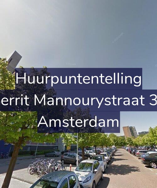 Foto gevel Huurpuntentelling voor Gerrit Mannourystraat 38, Amsterdam