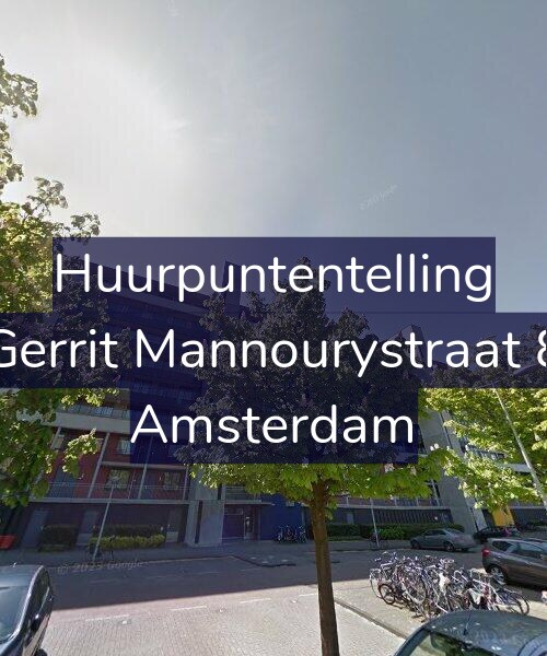 Foto gevel Huurpuntentelling voor Gerrit Mannourystraat 8, Amsterdam