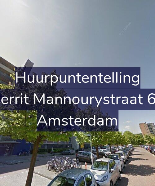 Foto gevel Huurpuntentelling voor Gerrit Mannourystraat 60, Amsterdam