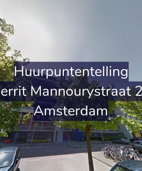 Foto gevel Huurpuntentelling voor Gerrit Mannourystraat 23, Amsterdam