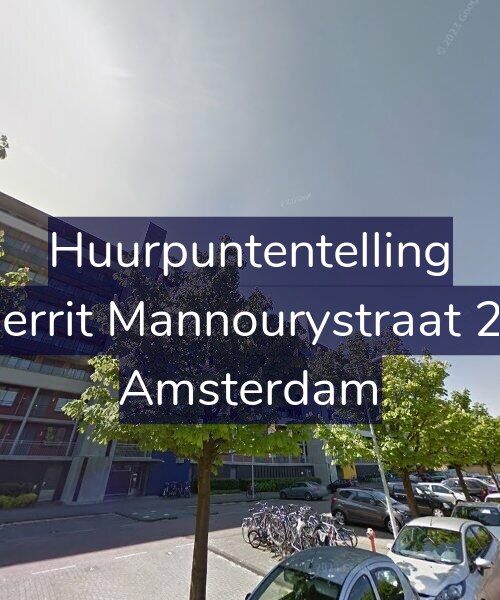Foto gevel Huurpuntentelling voor Gerrit Mannourystraat 29, Amsterdam