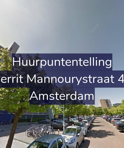 Foto gevel Huurpuntentelling voor Gerrit Mannourystraat 40, Amsterdam