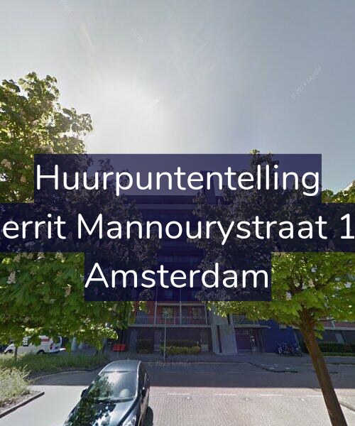 Foto gevel Huurpuntentelling voor Gerrit Mannourystraat 13, Amsterdam