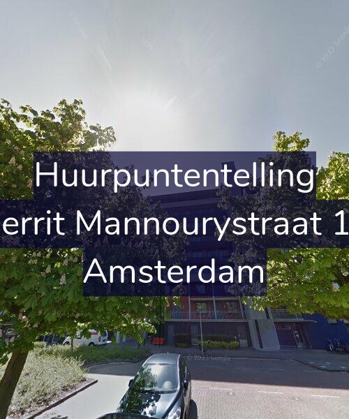 Foto gevel Huurpuntentelling voor Gerrit Mannourystraat 16, Amsterdam